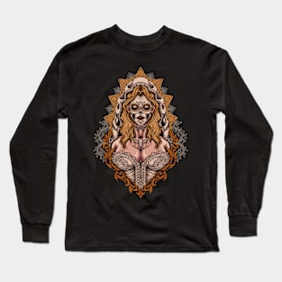 Great Dia De Los Muertos Illustration 4 Long Sleeve T-Shirt